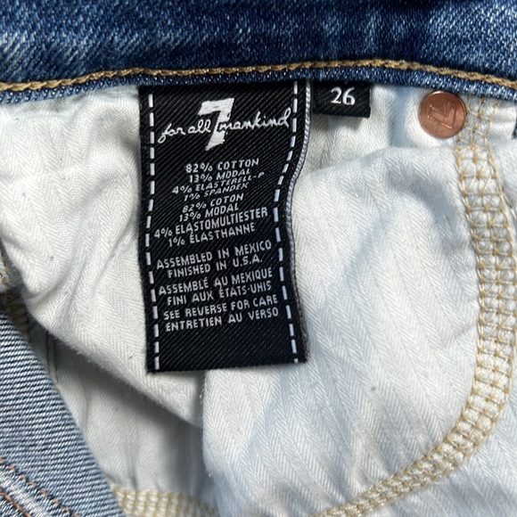 7 for all mankind Roxanne Ankle luxe vintage sz 26 - Picture 9 of 10